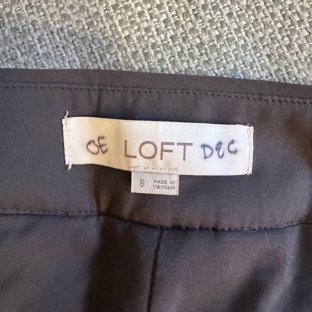 LOFT Silver Sequin Wide Leg Pants - Picture 5 of 9